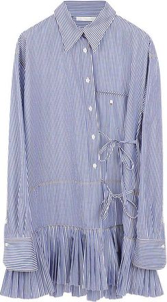 Chlo&eacute; Cotton Striped Shirt Dress Size S