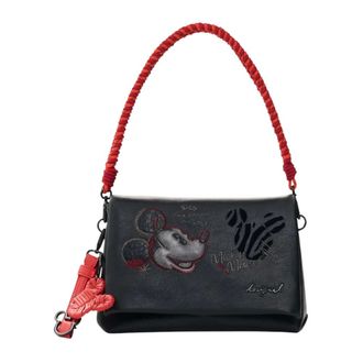 Desigual Bag_Mickey Face Venecia 4 - Dames - Tassen - Zwart - Maat: ONE Size