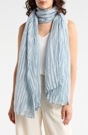 Eileen Fisher Whisper Crushed Silk Scarf in Frost at Nordstrom Rack