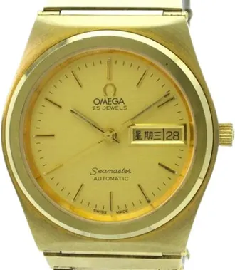 Omega Pre-owned Watches, male, Yellow, Size: ONE SIZE Pre-owned Seamaster 366.0884 Wristwatch