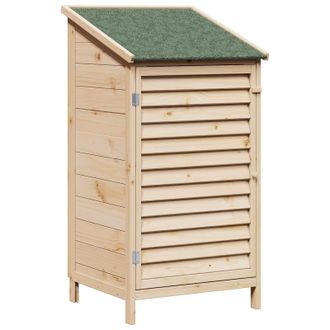 vidaXL Cobertizo De Jard&iacute;n Con Techo Natural 59 X 56 X 113,5 Cm Vidaxl