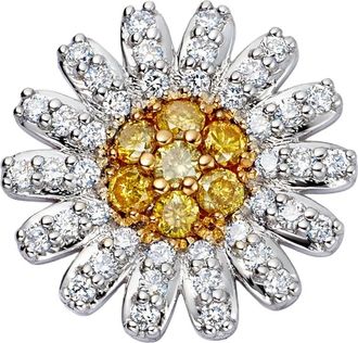 Loquet London Ciondolo Daisy con diamanti - Argento