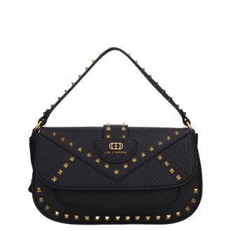 La Carrie Tassen, Dames, Zwart, ONE Size, Leer, Thunder Handtas