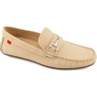 Marc Joseph New York Wall Street Leather Buckle Loafer in Sand Italo Grainy at Nordstrom, Size 10.5