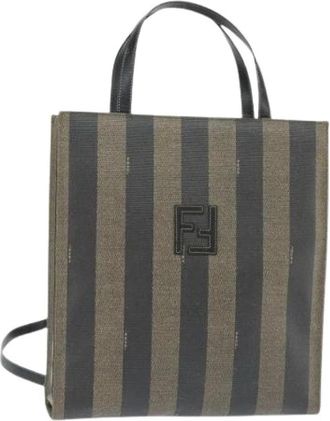 Fendi Pre-owned Borsa A Mano In Tela Pecan Pvc 2 Vie - - Pre-owned - Donna - Marrone - ONE SIZE