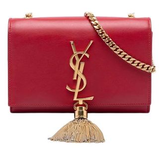 Saint Laurent Pre-owned Cross Body Bags, female, Red, Size: ONE SIZE Pre-owned Kate
