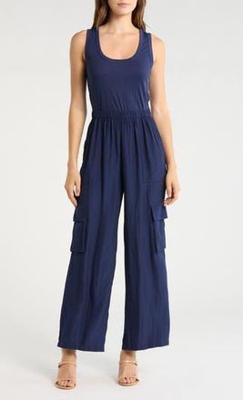 Ramy Brook Carys Wide Leg Jumpsuit in Spring Navy at Nordstrom Rack, Size Xx-Small