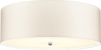 Netlighting Fletcher 30 Flush Ceiling Light with Polished Chrome Finial