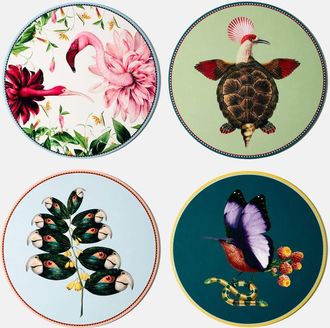 La DoubleJ Flying Friends set of 4 printed placemats