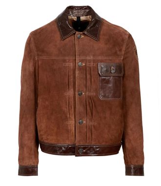 Blauer m&auml;ntel braun