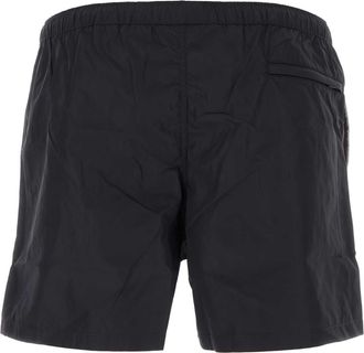 Valentino Garavani Mens Midnight Blue Nylon Swimming Shorts Navy Exterior: Lining: Costumi Da Bagno Swimwear