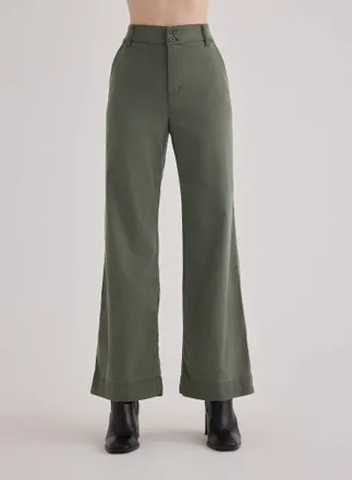 Bella Dahl Sydney Wide Leg Pant In Fernwood