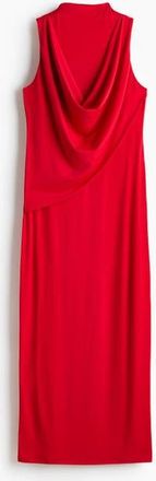 H&M Draped Maxi Dress in Red at Nordstrom, Size X-Small