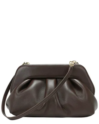 Tiffany & Fred Soft Frame Leather Crossbody Clutch