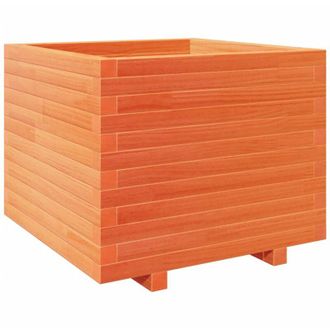 vidaXL Garden Planter Wax Brown 60x60x49.5 cm Solid Wood Pine Vidaxl