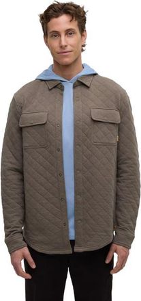 tentree Quilted Colville Shacket in Timber Heather at Nordstrom, Size Xx-Large