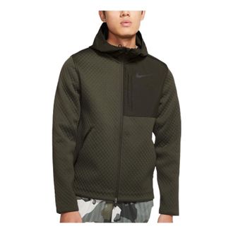 Nike padded hooded logo jacket Olive BV3999-355