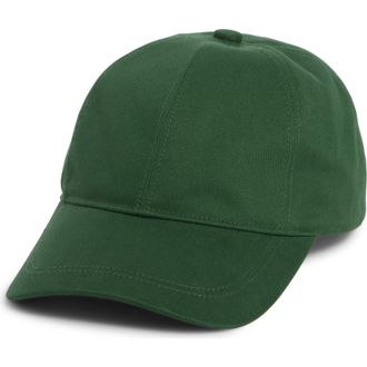 Nordstrom Brushed Cotton Baseball Cap in Green at Nordstrom