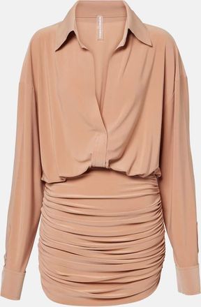 Norma Kamali Abito chemisier arricciato