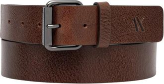 A|X Armani Exchange Leren riem - Heren - Accessoires - Bruin - Maat: 105 CM Leer
