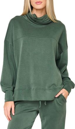 Gibsonlook Cowl Neck Sweatshirt in Hunter Green at Nordstrom, Size Xx-Large