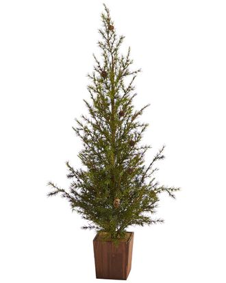 Nearly Natural 4Ft Alpine Natural Look Artificial Christmas Tree
