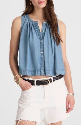 Madewell Denim Button-Up Tank Top in Ashbury Wash at Nordstrom Rack, Size Xx-Large