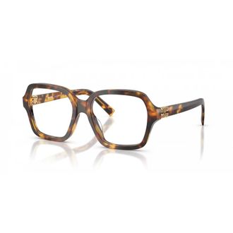 Miu Miu Glasses, unisex, Brown, Size: 54 MM Honey Havana Eyewear Frames