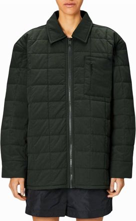 Rains Unisex Giron Liner Overshirt In Green