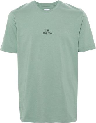 C.P. Company logo-print cotton T-shirt - men - Cotton - S - Green