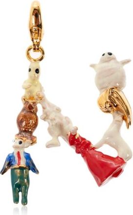 Marni Hanger met de letter N - Dames - Sieraden - Veelkleurig - ONE Size - Leer - Accessoires