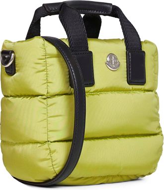 Moncler Womens Tote Bag Micro Caradoc Green Polyamide Shoulder