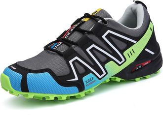 Generic Men Shoes, Mens Walking Shoes Outdoor Hiking Sandals Anti Slip Strappy Footwear with Breathable Hiking Ready Design Green