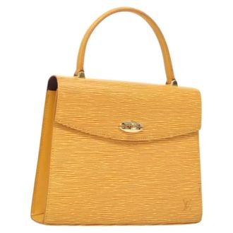 Louis Vuitton Tweedehands leren handtassen - Dames - Pre-owned - Geel - Maat: ONE Size Leer