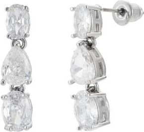 Untamed Petals Baha Crystal Earrings in Silver at Nordstrom