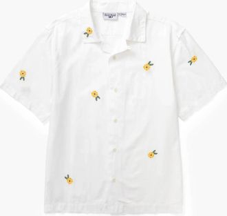 Service Works Mens Cross Stitch Shirt In Floral