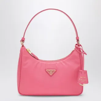 Prada Re-Edition 2005 mini bag in pink Re-Nylon and Saffiano leather