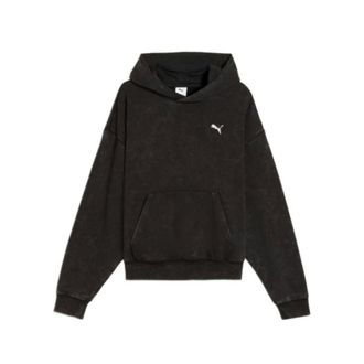 Puma Puma, Fitness, Heren, Zwart, M, Katoen, Boxy Washed Graphic Hoodie