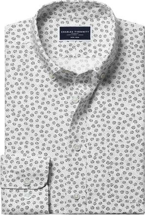 CHARLES TYRWHITT Slim Fit Semi-Cutaway Collar Shirt