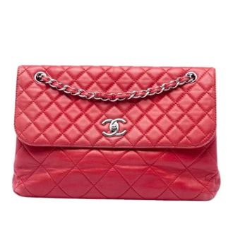 Chanel Pre-owned Quilted Flap Bag - Dames - Pre-owned - Rood - Maat: ONE Size Leer
