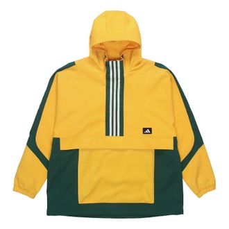adidas Cap Windbreaker Jacket Mens Yellow GM4453