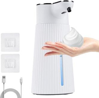 OEM Dailygoods - Dispensador Autom&aacute;tico De Jab&oacute;n Con Bater&iacute;a De 500 Mah Y Soportes De Pared