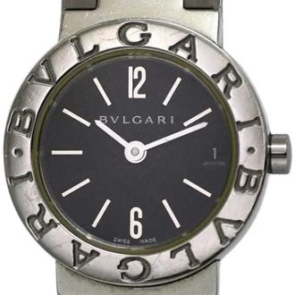 Bulgari Pre-owned Glass watches - Dames - Vintage Horloges - Zwart - ONE Size - Vintage