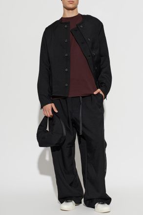 Yohji Yamamoto Wide-leg Pants, Mens, Black