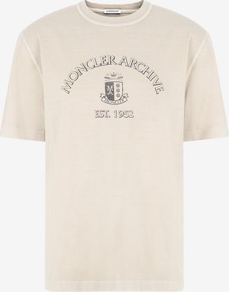 Moncler T-Shirt aus Jersey mit Rundhals und Logo