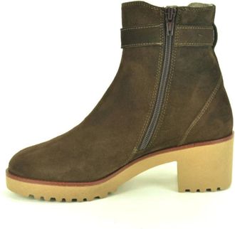 DL Sport Schoenen, Dames, Bruin, 38 EU, Daim Botje+Gesp DH. 4cm