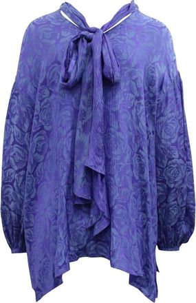 Chloé Lavalliere floral-jacquard blouse - Purple