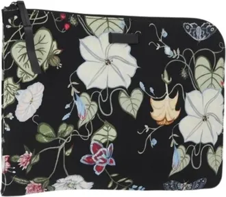 Gucci Pre-owned Clutches, female, Black, Size: ONE SIZE Pre-owned Canvas Clutch