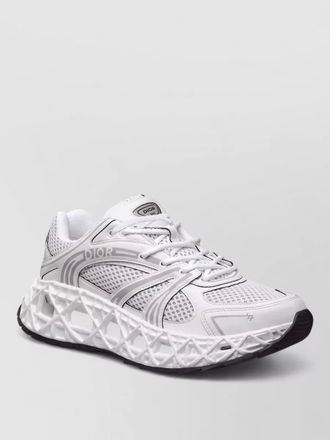 Dior sneakers mesh upper textured sole design