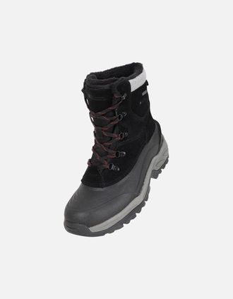Mountain Warehouse Mens Mountain Warehouse Mens Snowdon Extreme Suede Snow Boots - Black - Size: 7